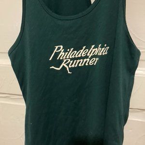 Nike Running Tank Top Philadelphia Runner Dry Fit Size M Green